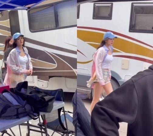 杨幂下戏秒换深U辣妹私服<strong></p>
<p>U网</strong>！片场疾走“身材前波动”网一看全晕了