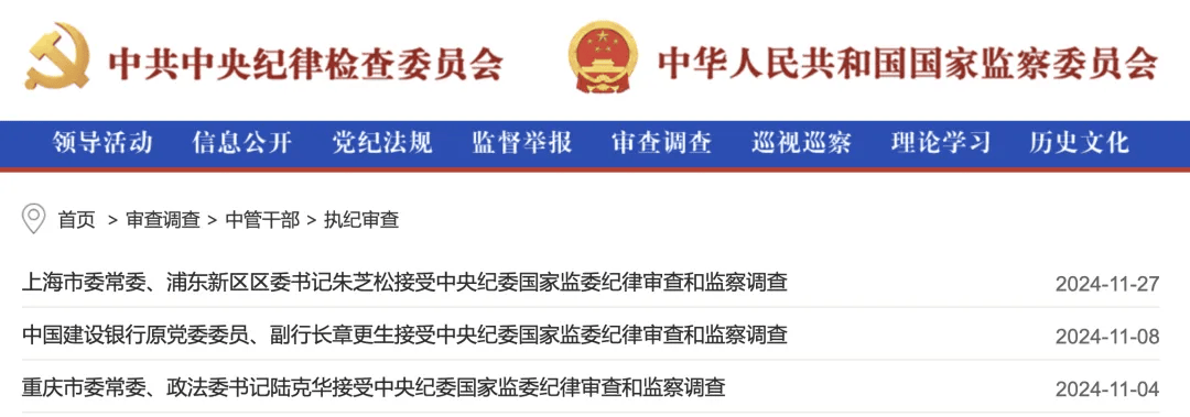 朱芝松、章更生、陆克华等68人被查<strong></p>
<p>exx交易平台下载</strong>，唐仁健、王昊、楼文龙、刘星泰等75人被处分！11月反腐月报公布