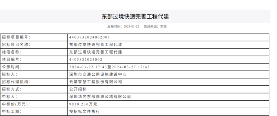 一度被传"烂尾"！盼了15年的深圳东部过境高速<strong></p>
<p>币创网交易平台</strong>，终于等来官宣推进