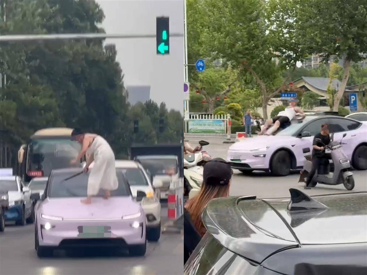 女子持械当街打砸多辆轿车<strong></p>
<p>bcex交易平台打不开</strong>，被顶在挡风玻璃上前行，当地：女子当场被控制，警方介入调查