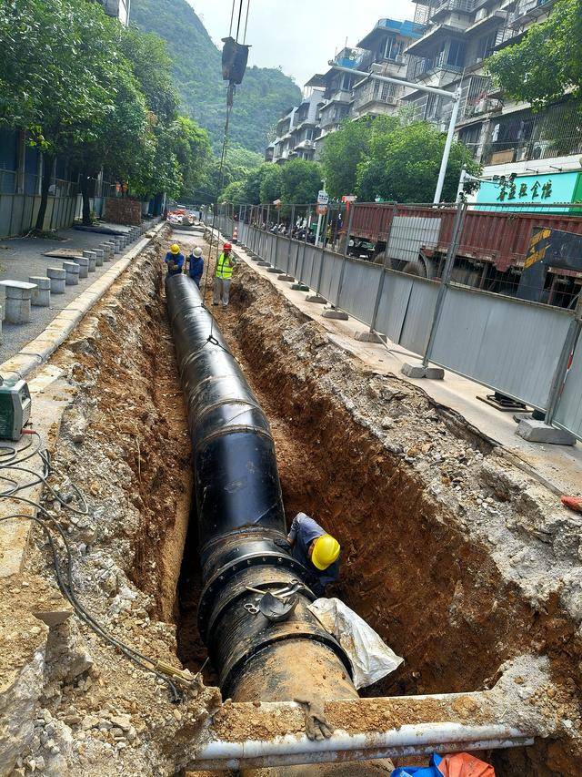 桂林老城区18条主次干道供水管网换新