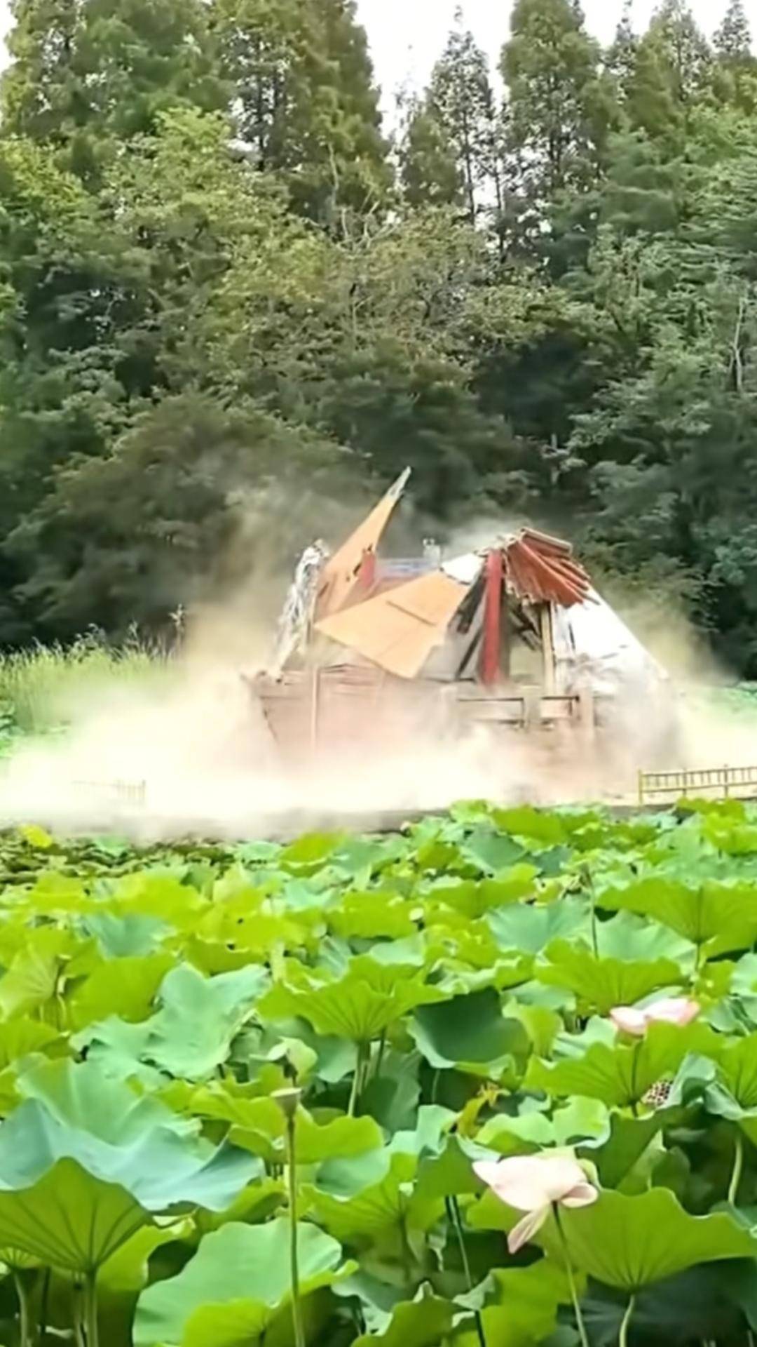 青岛中山公园一凉亭突然倒塌：一年前刚完成修缮<strong></p>
<p>蒲币</strong>，园方称无伤亡原因待查