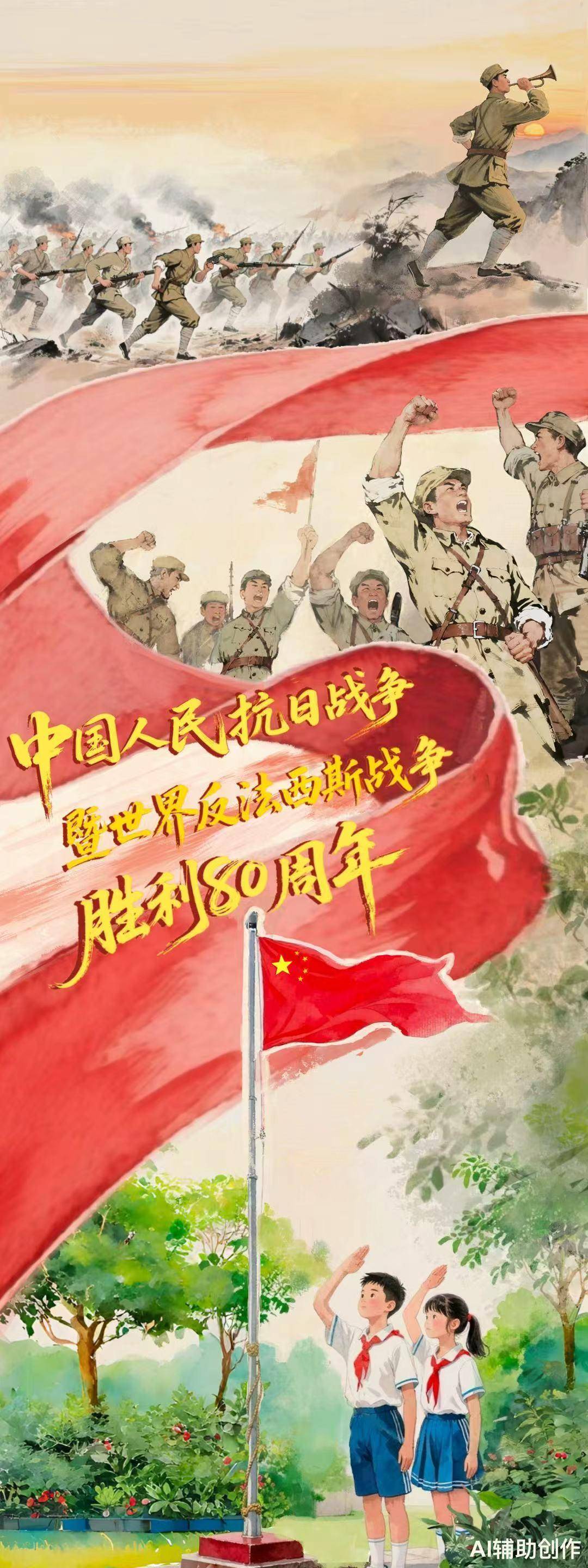 漫评：以赓续伟大抗战精神书写爱国奋斗新篇