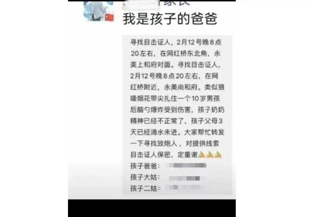 10岁男孩被烟花击中头部身亡<strong></p>
<p>币舫</strong>，14岁嫌疑人被告上法庭，最新进展→