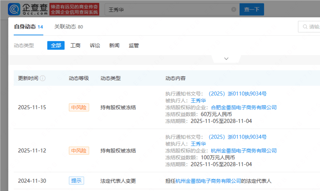 何秋亊称演唱会未获报酬引关注<strong></p>
<p>虚拟币买就跌</strong>，主办方老板160万股权被冻结