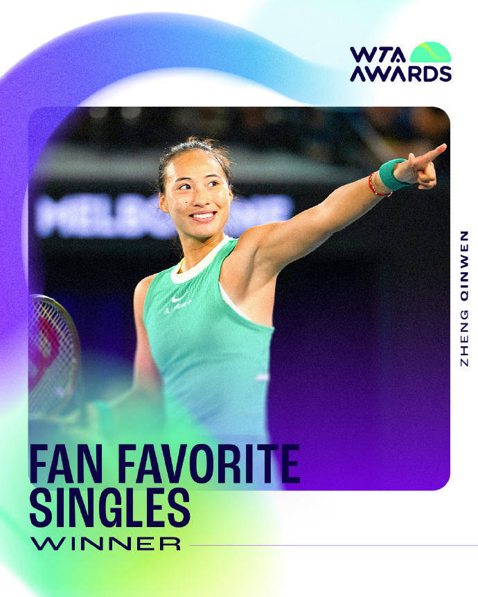 蝉联人气女王<strong></p>
<p>瑞安炒虚拟币</strong>！郑钦文再次当选WTA最受欢迎单打球员